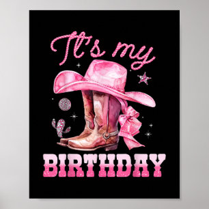 Poster Anniversaire Fille It ' ; s Mon anniversaire Pi