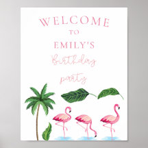 Anniversaire floral rose et vert