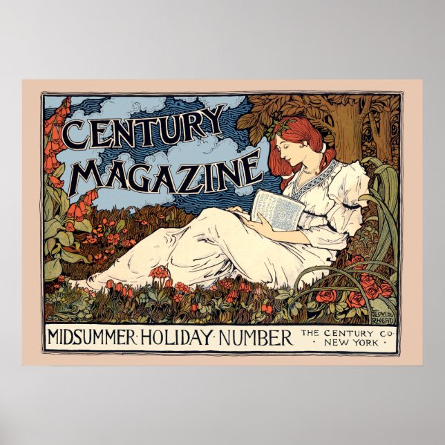 Poster Annonce Art Nouveau de l'époque victorienne par Lo (Devant)