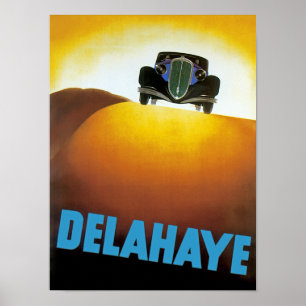 Poster Annonce automobile Delahay