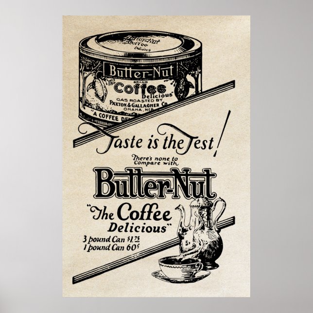 Poster Annonce café Vintage 1925 (Devant)