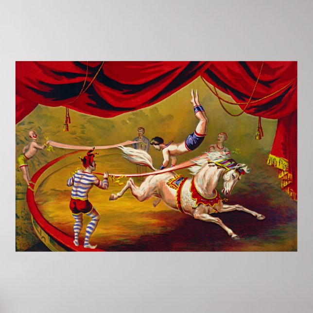 Poster Annonce Cirque vintage 1875 (Devant)