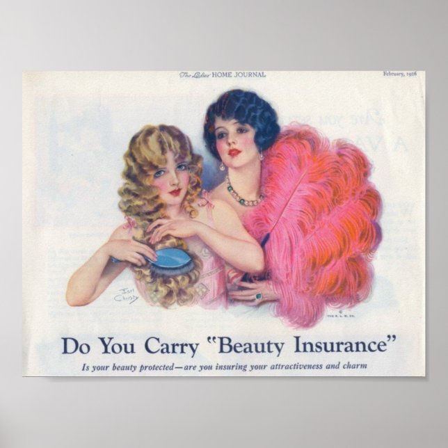 Poster Annonce d'assurance beauté (Devant)