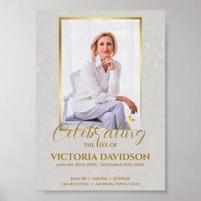 Poster Annonce de décès sur Facebook à télécharger instan (Devant)