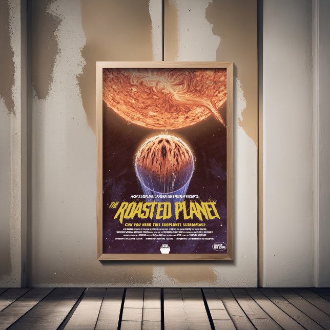 Poster Annonce De Film D'Horreur Sci-Fi, La Planète Rôtie (Créateur téléchargé)