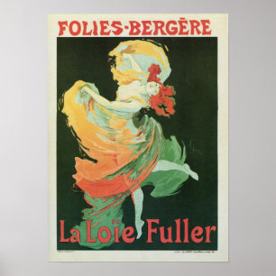 Poster Annonce de Loïe d'art de La française vintage de