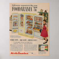 Annonce de réfrigérateur 1957