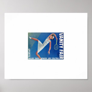 Poster Annonce de tennis vintage Vanity Fair