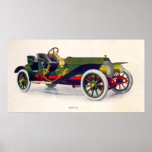 Poster Annonce de voitures à moteur Palmer-Singer, 1909