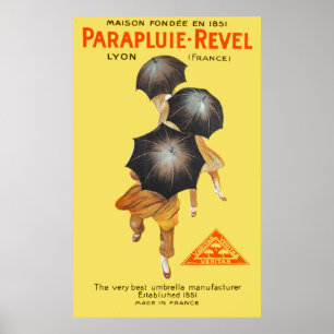 Poster Annonce des parapluies neuves 1922