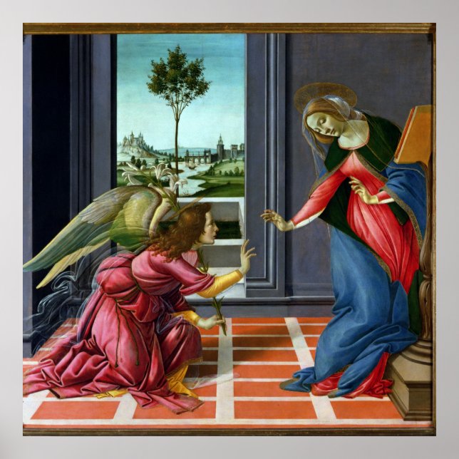 Poster Annonce par Sandro Botticelli (Devant)