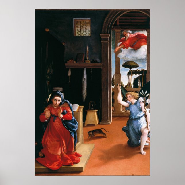 Poster ANNONCE RECANATI par Lorenzo Lotto (Devant)