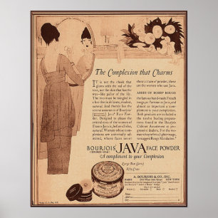 Poster Annonce vintage 1922 de beauté et de cosmétiques