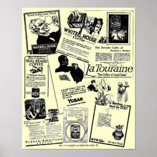 Poster Annonce vintage et historique medley-1922 de café