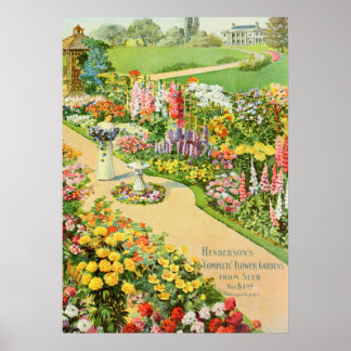 Poster Annonce Vintage Graines De Jardin
