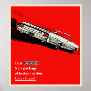 Poster Annonce vintage Olds 442