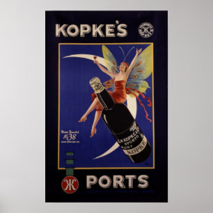 Poster Annonce vintage Ports de Kopke