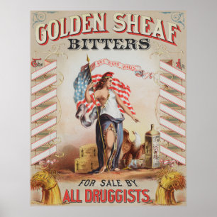 Poster Annonce Vintage Pour Bittes De Souris D'Or