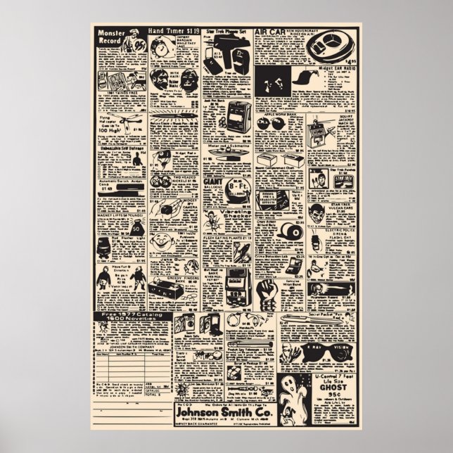 Poster Annonces de bandes dessinées (Devant)