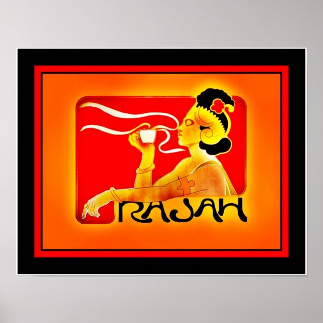 Poster Annonces Vintages café Rajah (Devant)