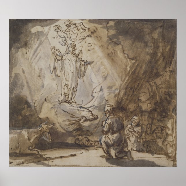 Poster Annonciation aux bergers (Devant)