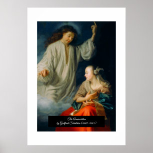 Poster Annonciation de Godfried Schalcken