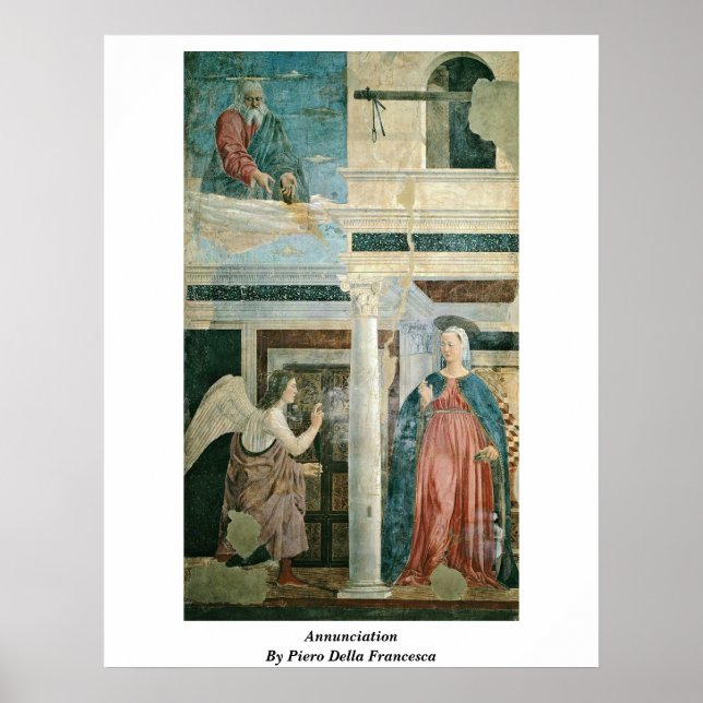 Poster Annonciation De Piero Della Francesca (Devant)