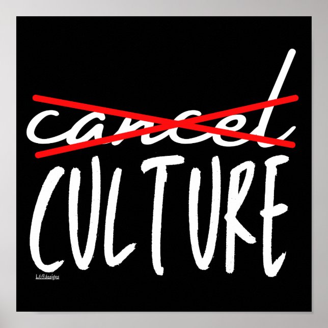 Poster ANNULER ANNULER CULTURE drôle sarcastique (Devant)