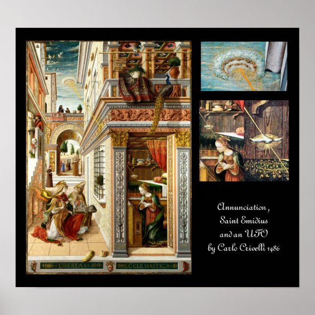 Poster Annunciation ,Saint Emidius and an OVNI (Devant)