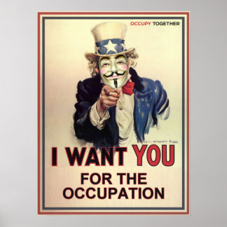 Poster Anonymous Sam Vous Veut Pour L'Occupation