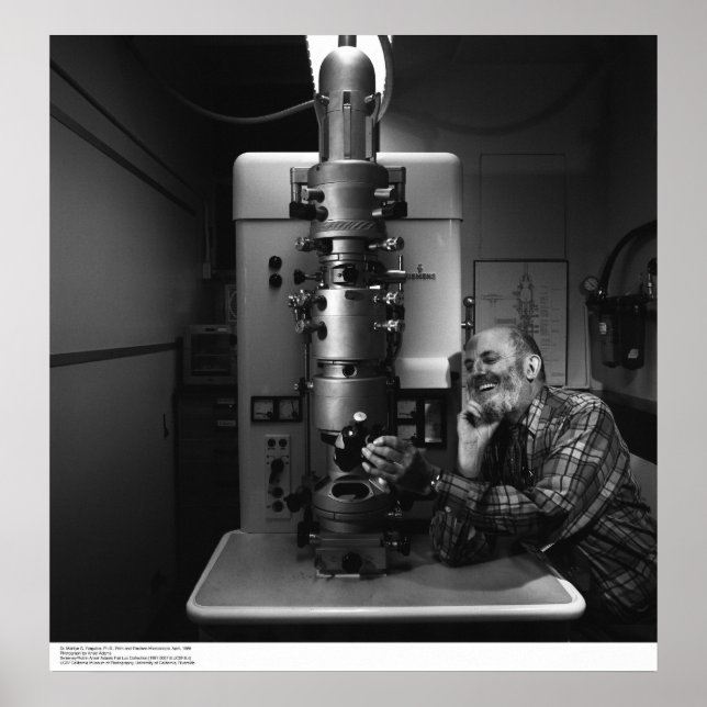 Poster Ansel Adams au microscope électronique, avril 1965 (Devant)