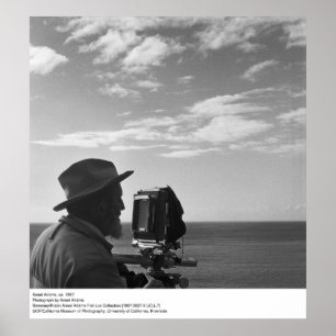 Poster Ansel Adams Self Portrait, vers 1967