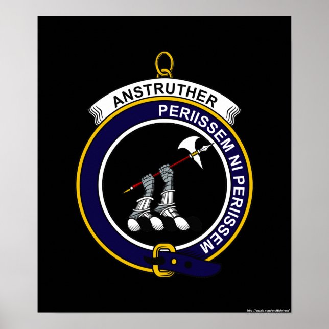 Poster Anstruther - Clan Crest (Devant)