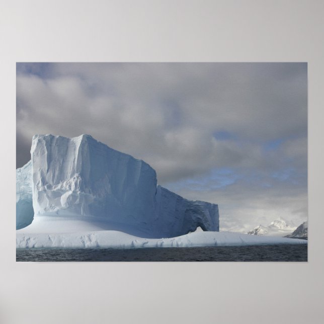 Poster Antarctique, détroit de Bransfield, soleil de l'ap (Devant)