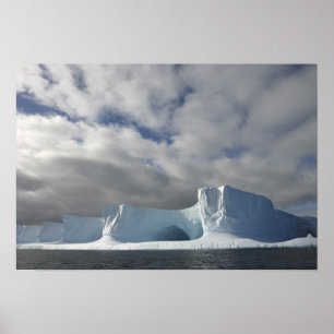 Poster Antarctique, détroit de Bransfield, soleil de l'ap