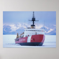 Antarctique, île de Ross, station McMurdo, USCG