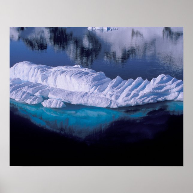 Poster Antarctique, Paradise Bay. Iceberg en cristal (Devant)