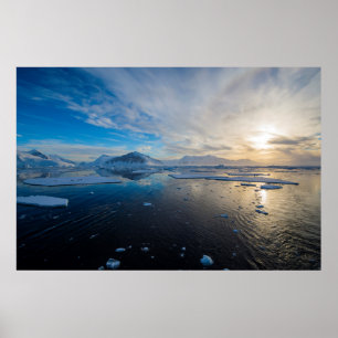 Poster Antarctique. Près de l'île d'Adélaïde. Le Gullet