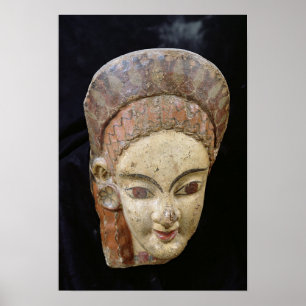 Poster Antefix with a female head, from Cerveteri