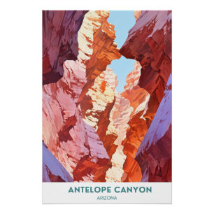 Poster Antelope Canyon, Arizona, Amérique