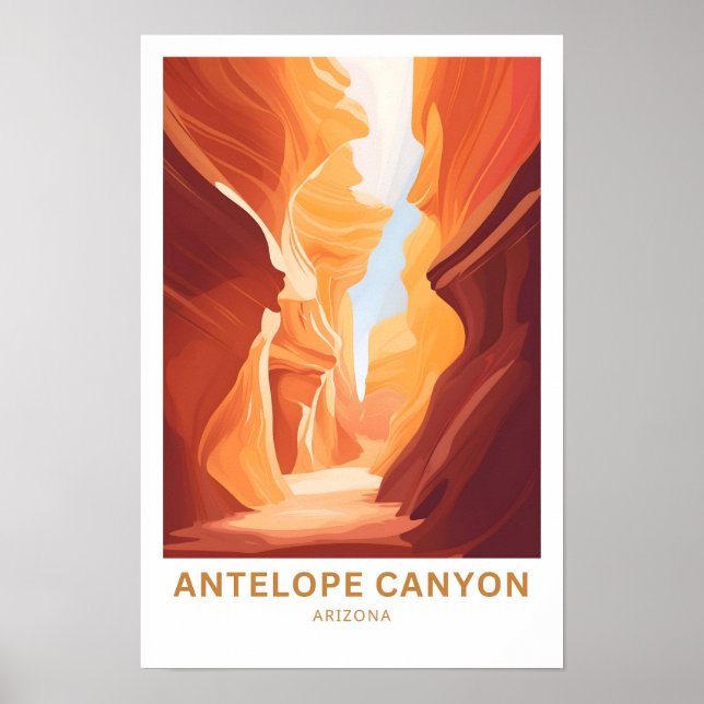 Poster Antelope Canyon Arizona Travel Imprimer (Devant)