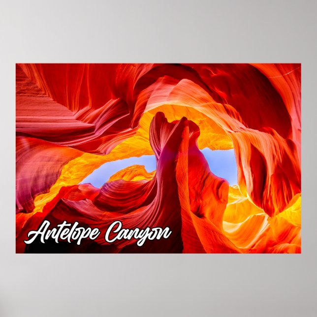 Poster Antelope Canyon, Page, Arizona, États-Unis (Devant)