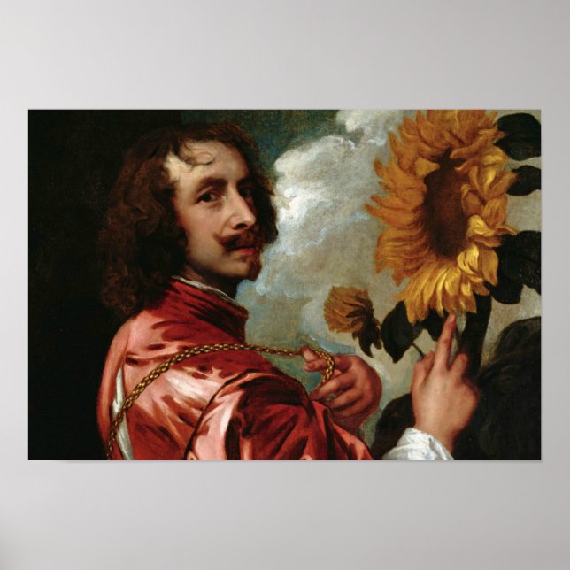 Poster Anthony van Dyck - Autoportrait (Devant)