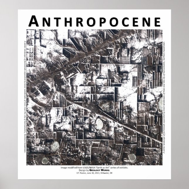 Poster Anthropocène II - Jour d'hiver, nord du Kazakhstan (Devant)