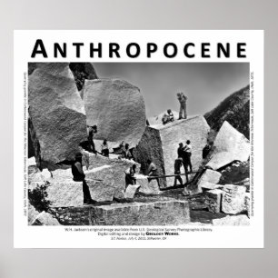 Poster Anthropocène VI - carrière de granit, comté de Sal