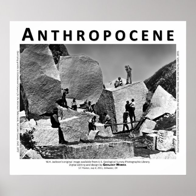 Poster Anthropocène VI - carrière de granit, comté de Sal (Devant)