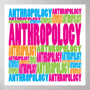 Poster Anthropologie colorée