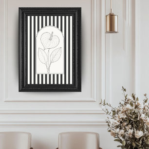 Poster Anthurium Elegant Fleur Botanique