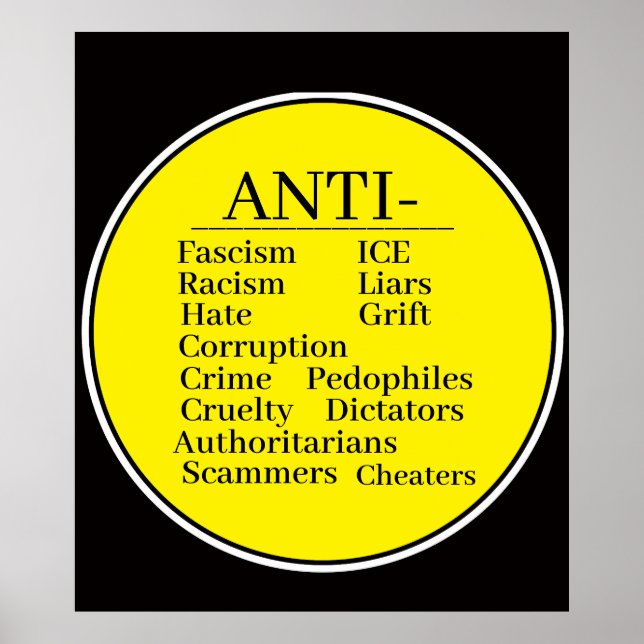 Poster Anti-affiche (Devant)