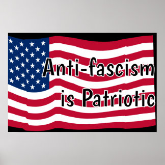 Poster Anti-fascism is Patriotic
